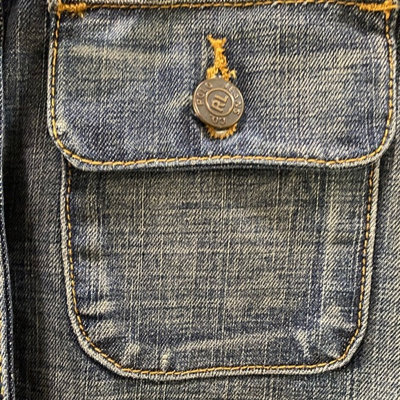 Vintage RL Denim Button-Up mini Skirt size 6 - Picture 8 of 8